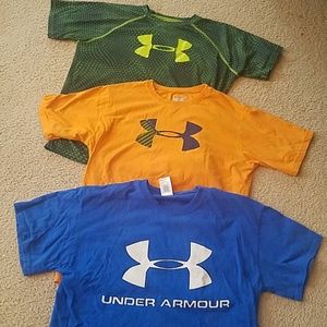 Youth Boys UnderArmour Shirts Lot